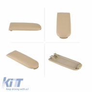 Cover lid suitable for Armster with clip for VW Golf 4, Polo 6R/6C, Bora, Beetle, Passat, Roomster, Octavia, Fabia PVC beige