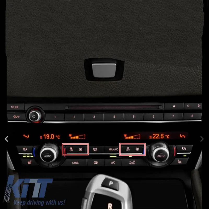 Cover suitable for Switch Air Conditioner Control Panel for BMW 5 Series F10 / 7 F01 F02 / 6 F06 EK0493 12 Pcs
