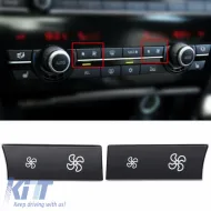 Cover suitable for Switch Air Conditioner Control Panel for BMW 5 Series F10 / 5 GT F07 / 7 F01 F02 / 6 F06 2 Pcs-image-6304876