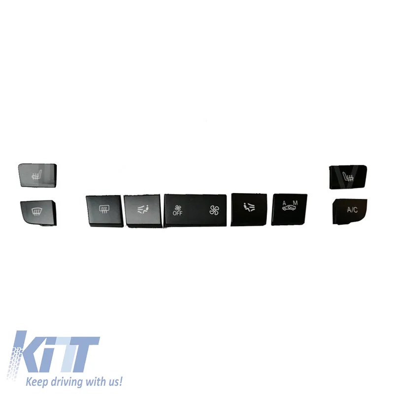 Cover suitable for Switch Air Conditioner Control Panel for BMW 1 F20 / 3 F30, F31, F34 GT / 4 F32, 9 Pcs