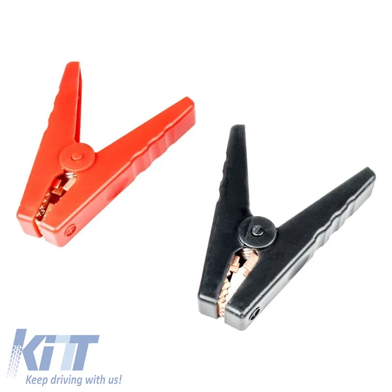 Crocodile Clips suitable for Wires 200-400A 95mm 03525 Amio 2 Pieces Black/ Red