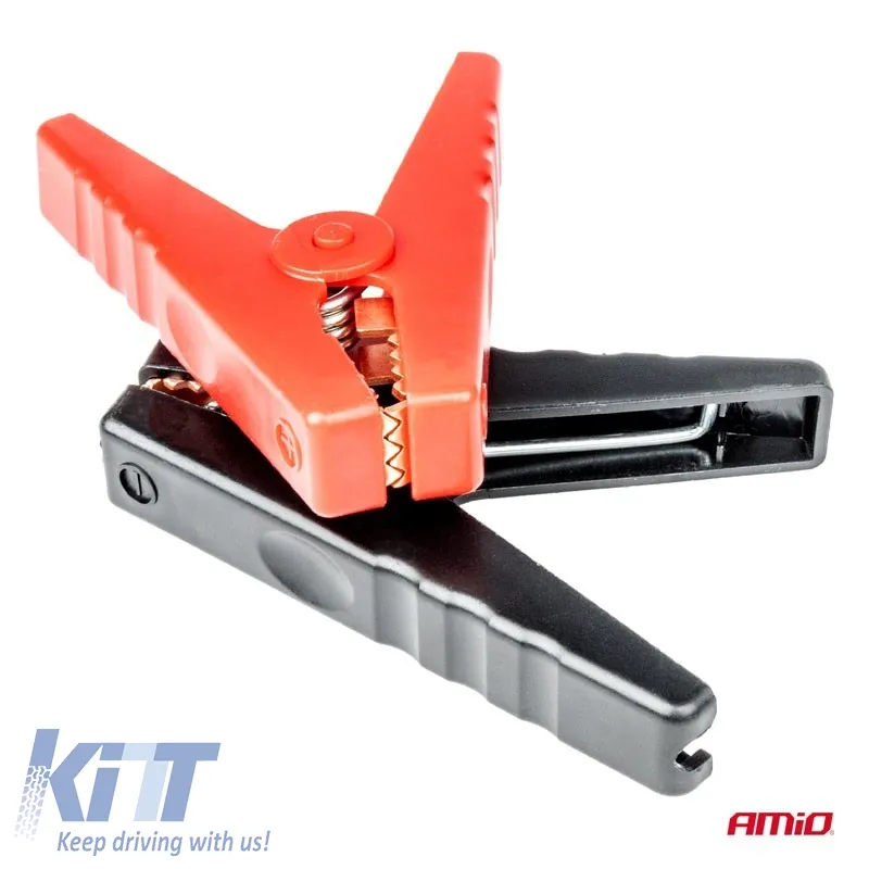 Crocodile Clips suitable for Wires 200-400A 95mm 03525 Amio 2 Pieces Black/ Red