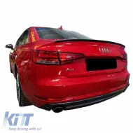 Csomagtér spoiler Audi A4 B9 16+ ABS műanyag fényes fekete-image-6298272