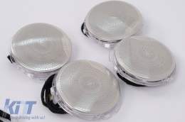 Cubierta Altavoz Rejillas Ventilación CA Tweeters Rotativos LED 64 colores para Mercedes Clase E W213 S213 2016-2019-image-6104359