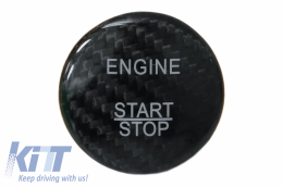 Cubierta botón motor Interior para MERCEDES W176 W246 W205 W204 Real Carbon--image-6063225
