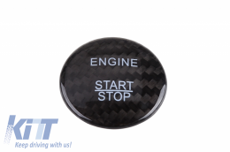 Cubierta botón motor Interior para MERCEDES W176 W246 W205 W204 Real Carbon--image-6063226