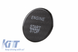 Cubierta botón motor Interior para MERCEDES W176 W246 W205 W204 Real Carbon--image-6063228