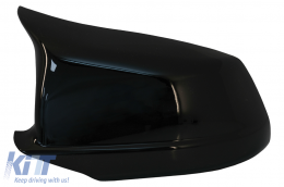 Cubiertas espejos para BMW 5 Series F10 F11 F18 Non LCI 07.10-13 Negro brillante M Look-image-6077086