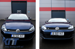Cubiertas espejos para VW Golf 7 y 7.5 13+ Touran II 15-16 Alltrack 14-17 Negro brillante-image-6056660