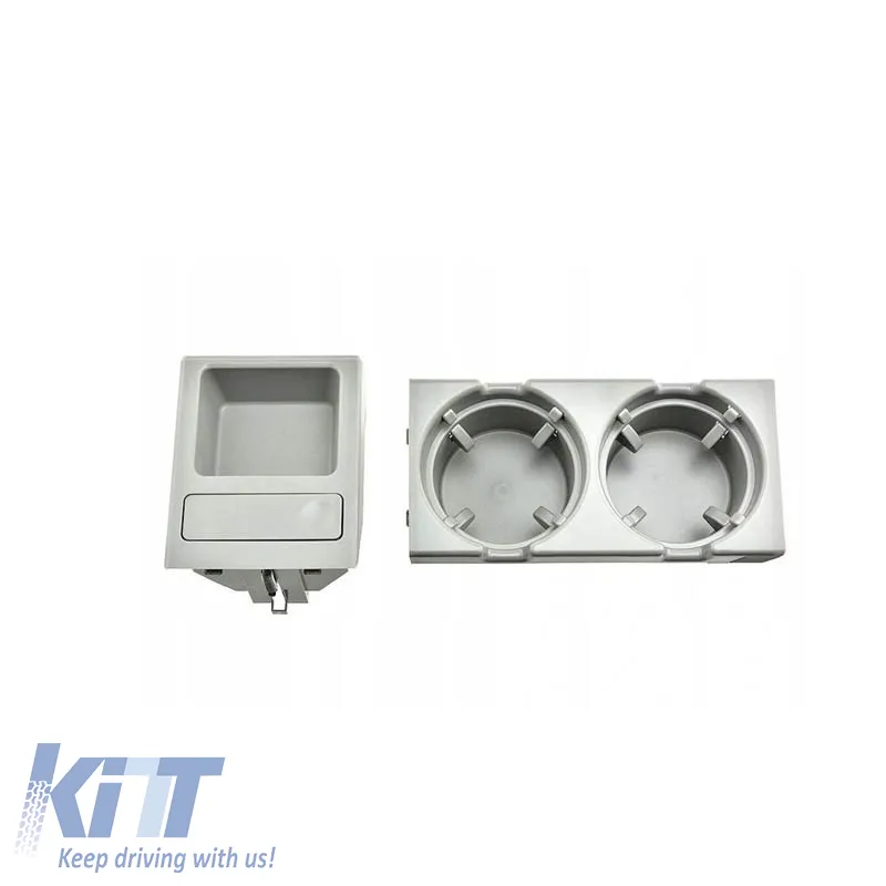 Cup Holder with Storing Coin Holder suitable for BMW 3 E46 Grey S9922
