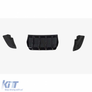 Cupra Formentor Max Rear Diffuser + Flaps Piano Black Vacuum Set / 2021- (3 Pieces)