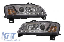 D-LITE Headlights suitable for FIAT Stilo 01-08L ED Daytime running light Chrome - SWFI05LGX