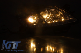 D-LITE Headlights suitable for OPEL Corsa D 06+LED Daytime running light chrome-image-6015123
