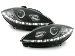 D-LITE headlights suitable for SEAT Leon 1P daytime running light_black - SWSI04ALGXB
