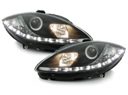 D-LITE headlights suitable for SEAT Leon 1P daytime running light_black-image-65132