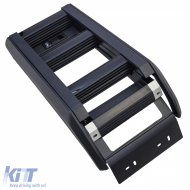 Dachleiter, Seitenleiter, schwarz glänzend, geeignet für Land Rover Defender 90 110 ab 19-image-6206850