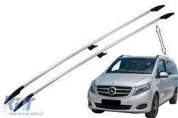 Dachreling für Mercedes V-Klasse W447 14+ Kurzer Radstand SWB Mattaluminium-image-6069586