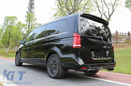 Dachspoiler Flügel Dachflügel für für Mercedes V-Klasse W447 (2014–04.2024) EQV (2020) – Schwarz glänzend-image-6114300