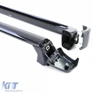 Dachträgerstützen aus schwarzem Aluminium, geeignet für Land Rover Defender 90 L663 ab 19-image-6198883