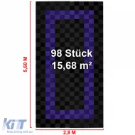 Dalles de performance RAMROXX pour garage Sol 2,8mx5,6m noir violet 3-image-6276204