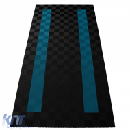 image-79-Dalles de performance RAMROXX pour le sol de garage Sol 2,8mx5,6m noir bleu clair 4