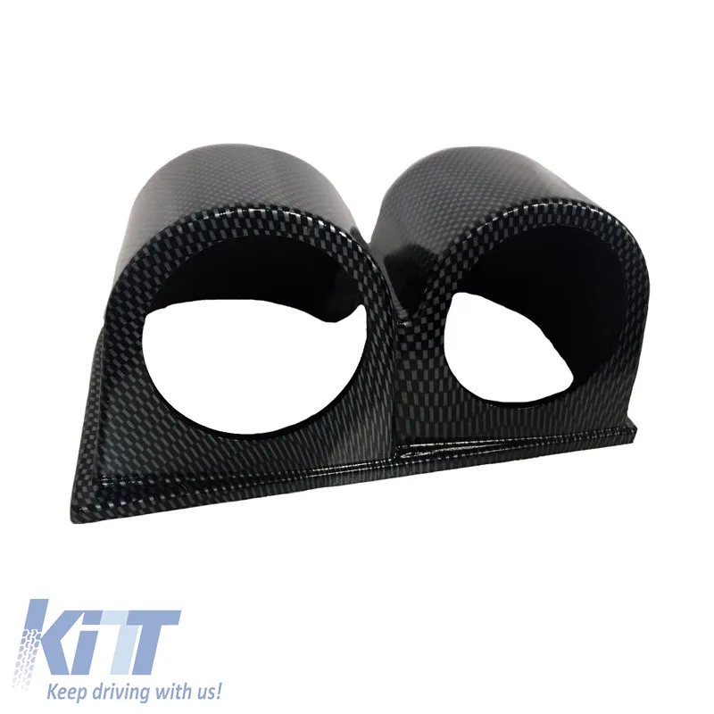 Dashboard Gauge Pod Double (2 x 52mm) Carbon Look Auto Gauge