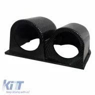 Dashboard Gauge Pod Double (2 x 52mm) Carbon Look Auto Gauge-image-6300887