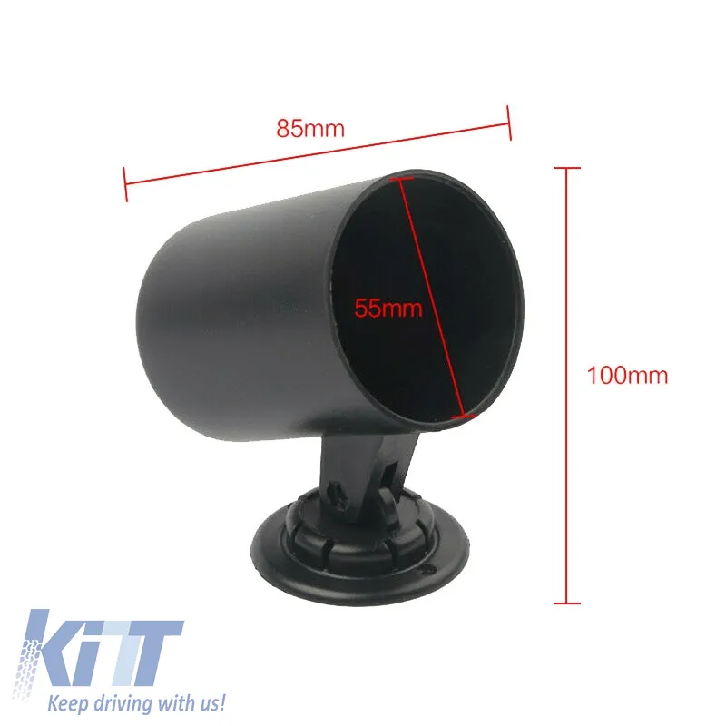 Dashboard Gauge Pod Single (1 x 55mm) Adjustable Black Auto Gauge