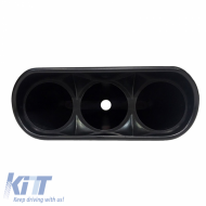 Dashboard Gauge Pod Triple (3 x 52mm) Black Auto Gauge