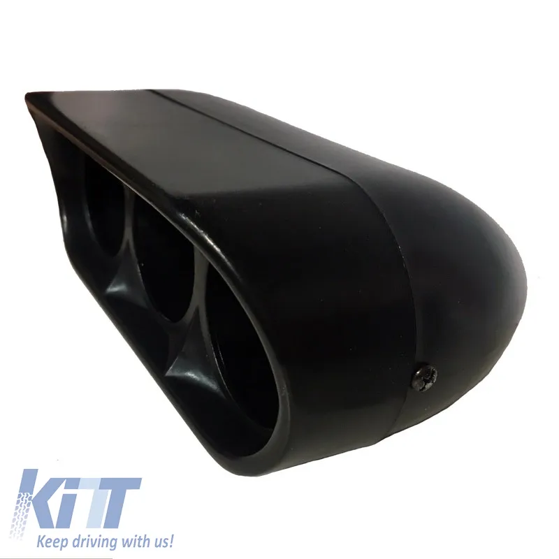 Dashboard Gauge Pod Triple (3 x 52mm) Black Auto Gauge