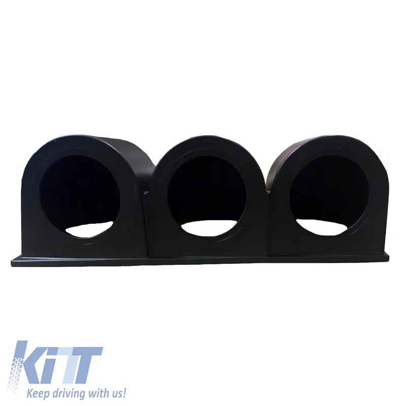 Dashboard Gauge Pod Triple (3 x 52mm) Black Auto Gauge