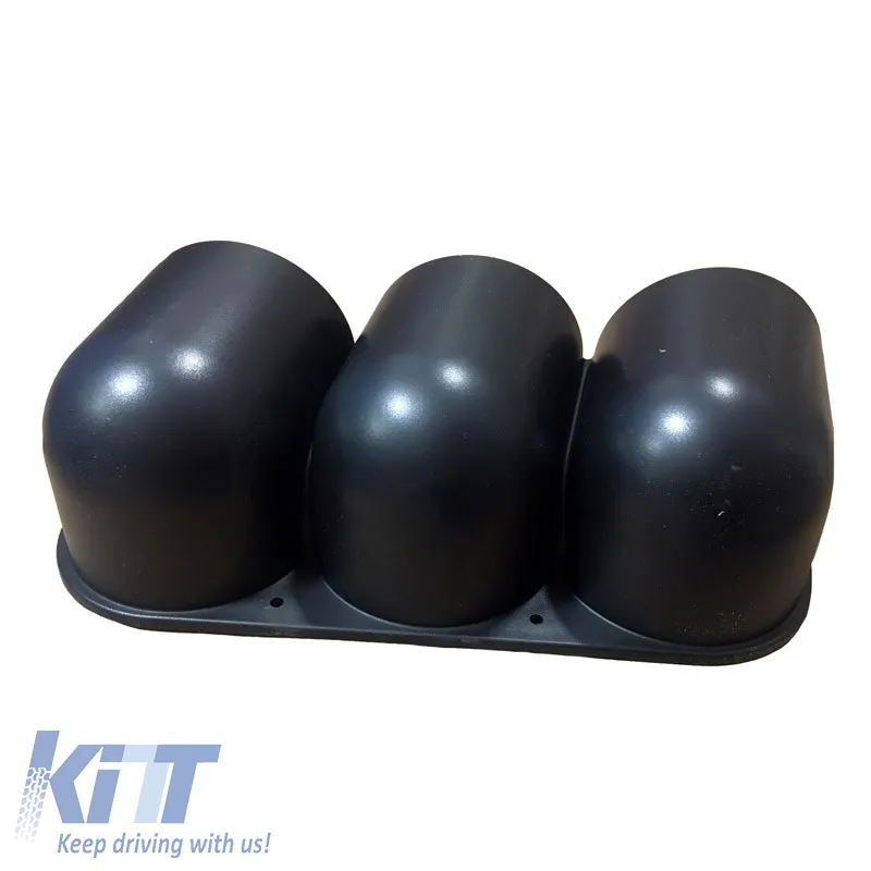 Dashboard Gauge Pod Triple (3 x 52mm) Black Auto Gauge