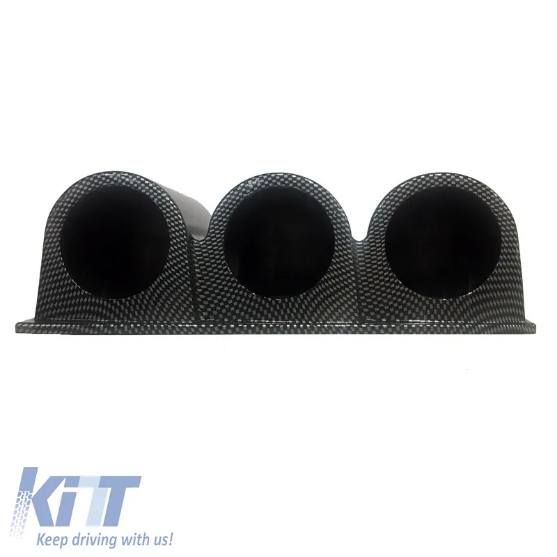 Dashboard Gauge Pod Triple (3 x 52mm) Carbon Auto Gauge
