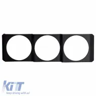 Dashboard Radio 1 Din Shape Gauge Pod Triple (3 x 52mm) PST-3 Prosport-image-6300859