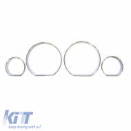 Dashboard Tacho Rings suitable for BMW 3 E46 98-05 Chrome