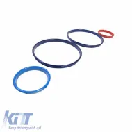 Dashboard Tacho Rings suitable for BMW 5 E39 95-03, 7 E38 94-02, X5 E53 99-05 Tri-Color ///M-image-6301671