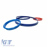Dashboard Tacho Rings suitable for BMW 5 E39 95-03, 7 E38 94-02, X5 E53 99-05 Tri-Color ///M-image-6301674