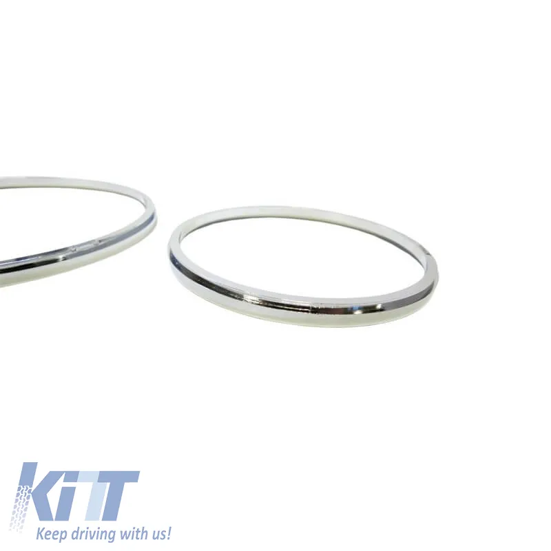 Dashboard Tacho Rings suitable for Mercedes-Benz C-Class W202 93-95 Chrome
