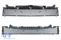 Davanti & Inferiore Griglia per Mercedes Classe SLK R172 11-15 GTR Panamericana Look Nero-image-6090214