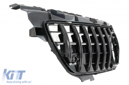 Davanti & Inferiore Griglia per Mercedes Classe SLK R172 11-15 GTR Panamericana Look Nero-image-6090216
