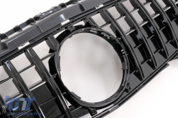 Davanti & Inferiore Griglia per Mercedes Classe SLK R172 11-15 GTR Panamericana Look Nero-image-6090218