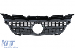 Davanti & Inferiore Griglia per Mercedes Classe SLK R172 11-15 GTR Panamericana Look Nero-image-6090220