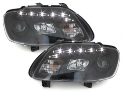 image-57-DAYLIGHT Headlights LED DRL suitable for VW Touran 1T Caddy (02.2003-10.2006) Black