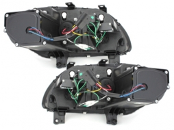 DAYLIGHT Headlights LED DRL suitable for VW Touran 1T Caddy (02.2003-10.2006) Black-image-60501