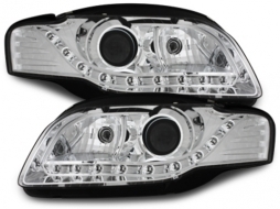 image-14-DAYLIGHT Headlights suitable for Audi A4 B7 (11.2004-03.2008) DRL Optic Chrome
