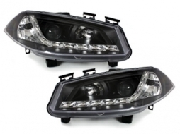 image-43-DAYLIGHT Headlights suitable for Renault Megane II (11.2002-10.2005) DRL Black