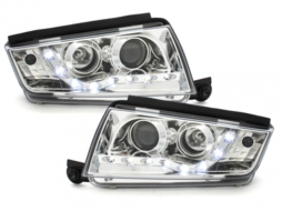 image-63-DAYLIGHT Headlights suitable for Skoda Fabia (12.1999-2008) DRL Chrome