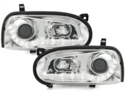 image-70-DAYLIGHT Headlights suitable for VW Golf III 3 (09.1991-08.1997) DRL Chrome