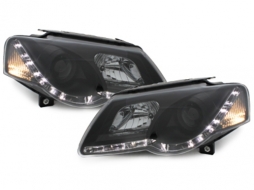 image-62-DAYLIGHT Headlights suitable for VW PASSAT B6 3C (03.2005-2010) LED DRL Black