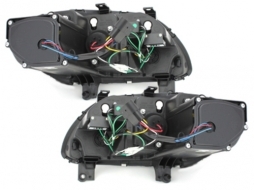 DAYLIGHT Фарове LED DRL подходящи за VW Touran 1T Caddy (02.2003-10.2006) Черен-image-60501